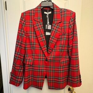 Preston and York Red Plaid Blazer